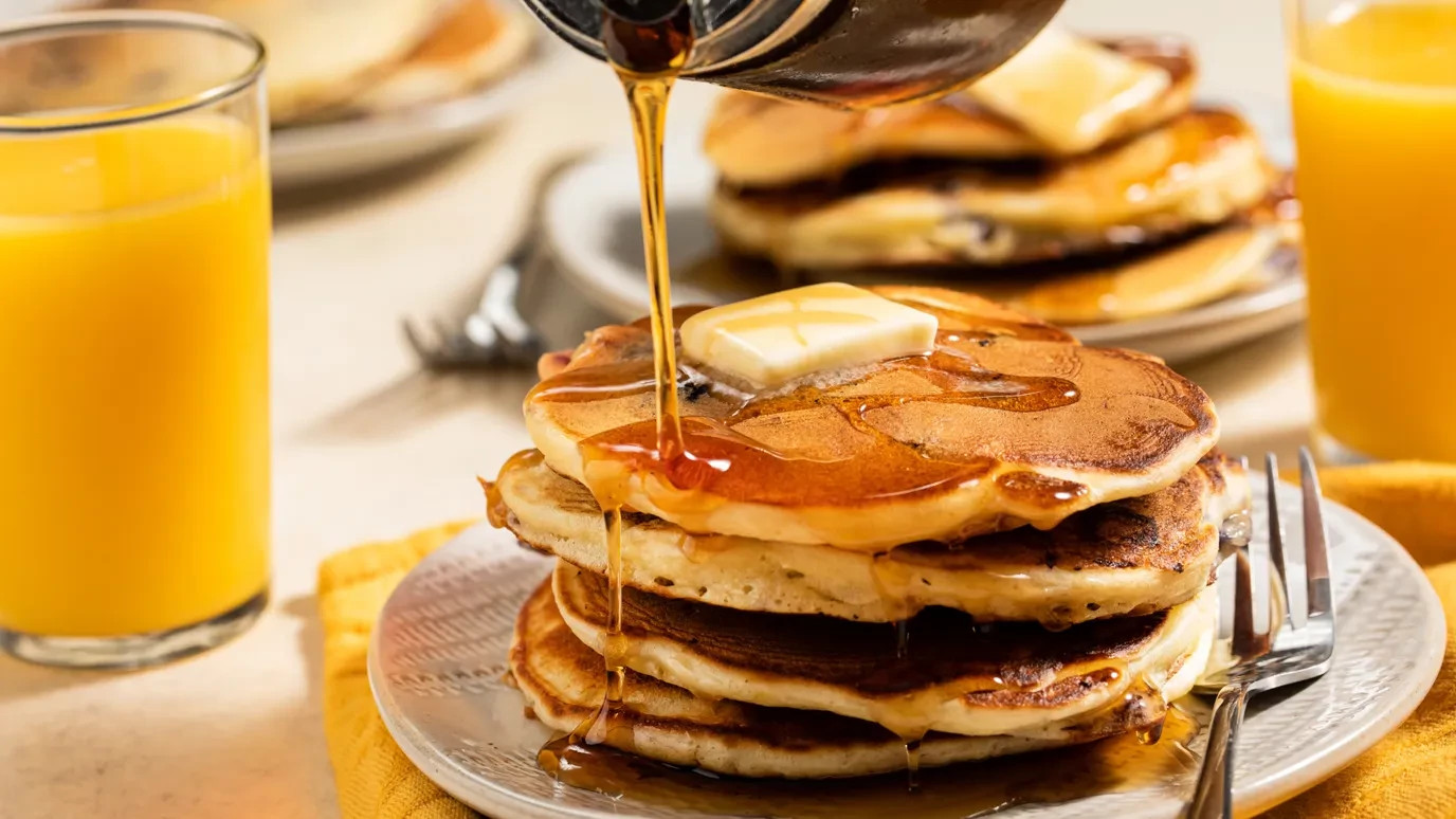 Lemongrass Blueberry Pancakes