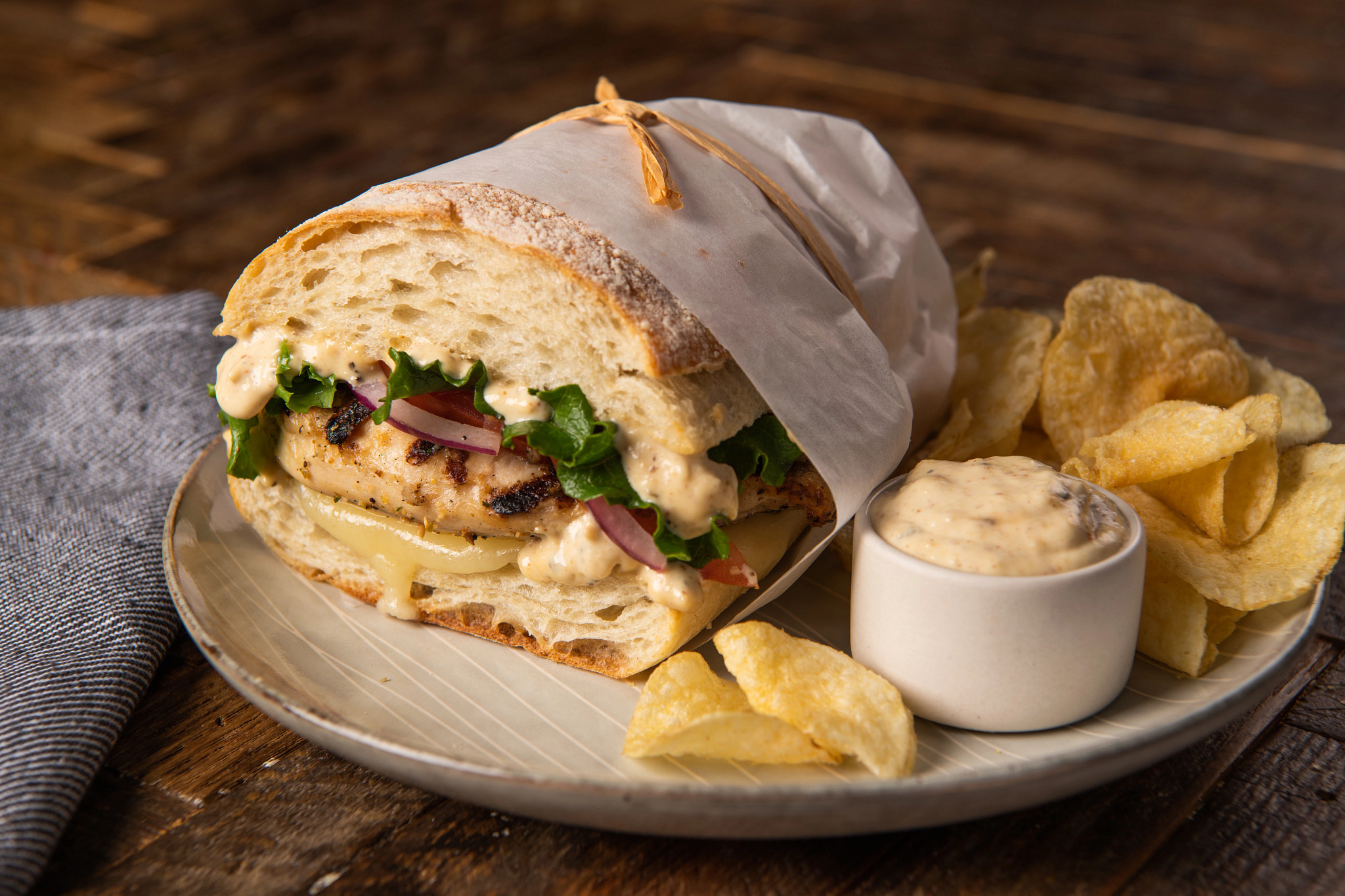 Alpine Grilled Chicken & Swiss Sandwich