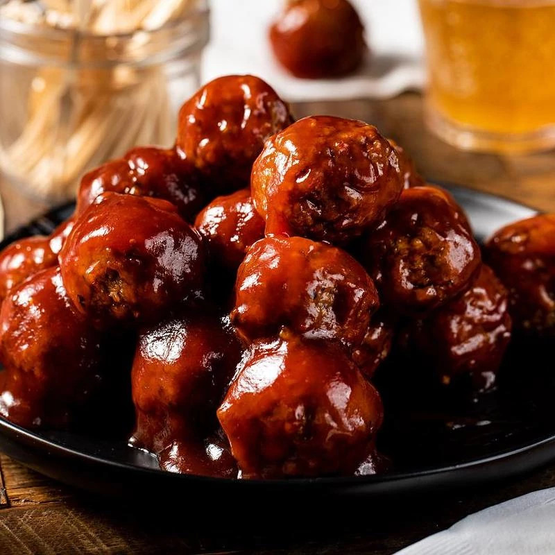 Slow Cooker Hot Honey Meatballs