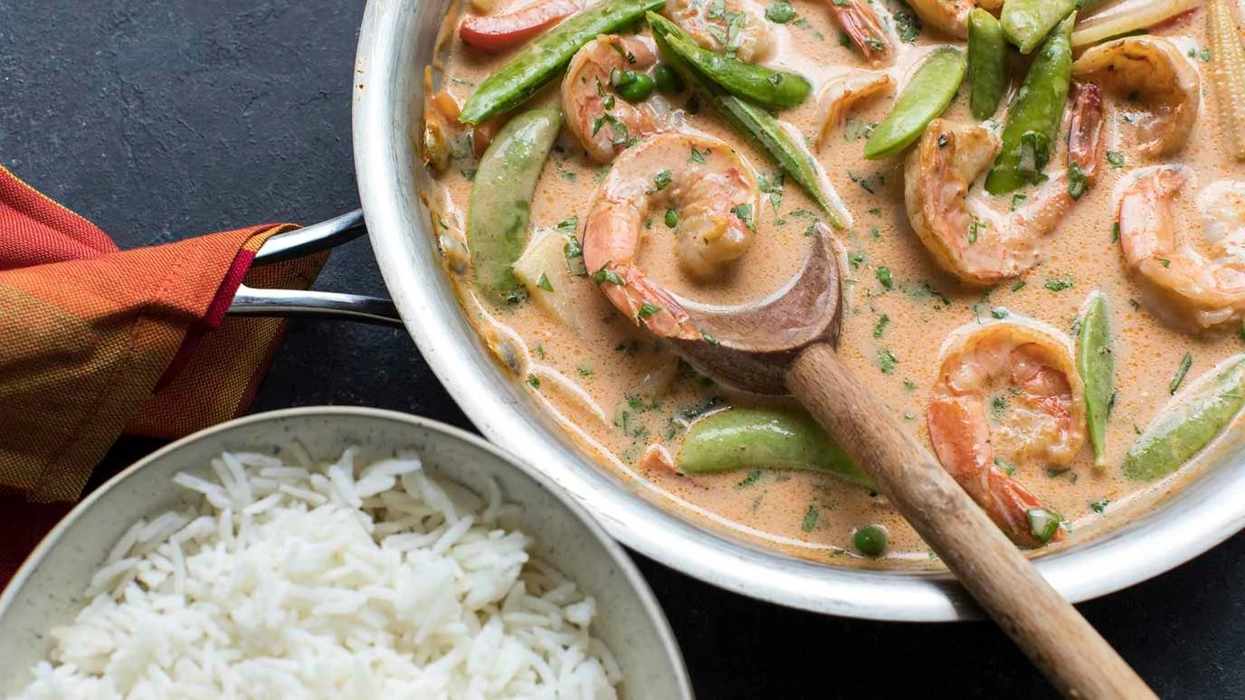 Easy Red Curry Shrimp