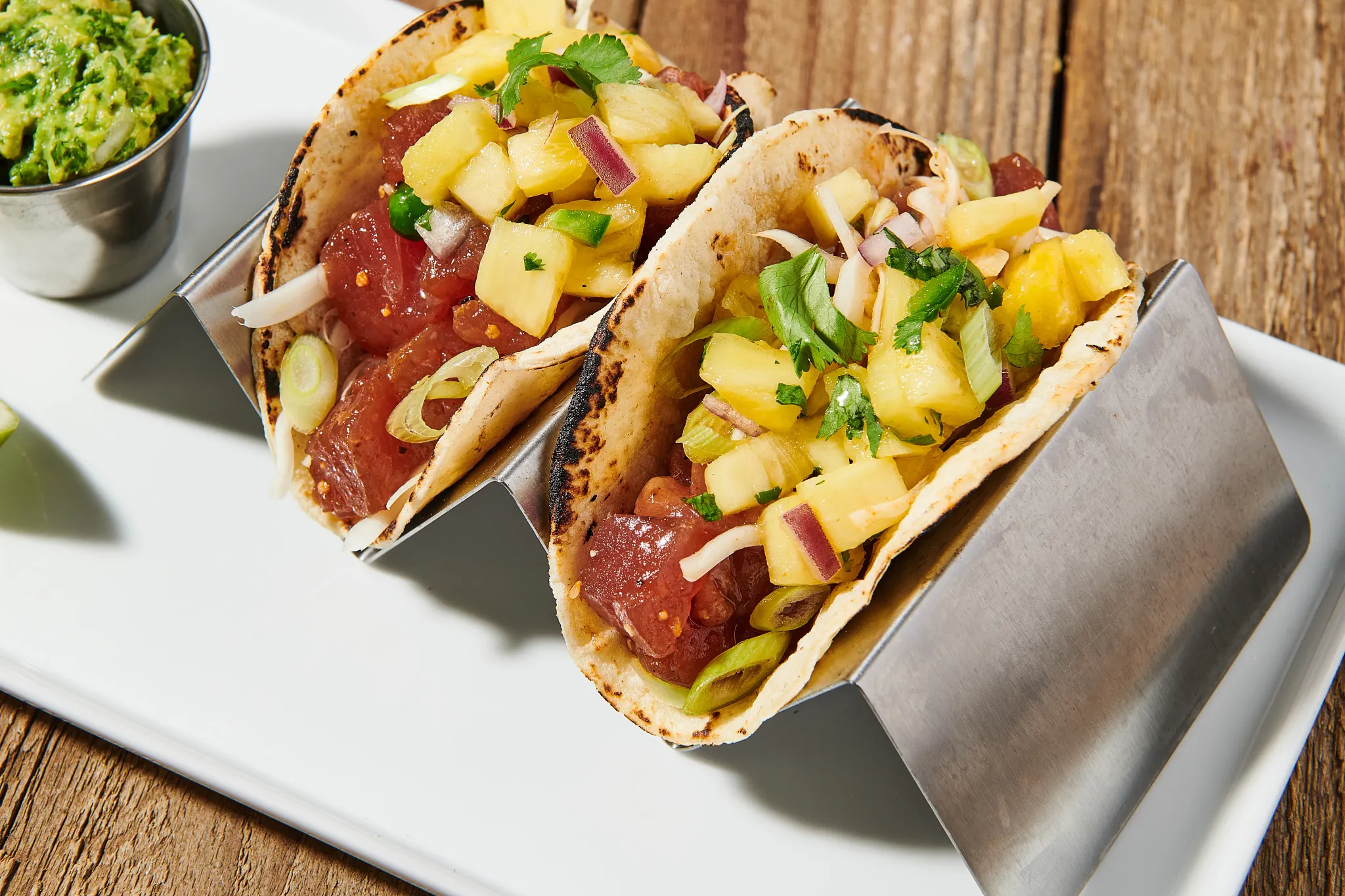 Cholula® Ahi Poke Pineapple Tacos
