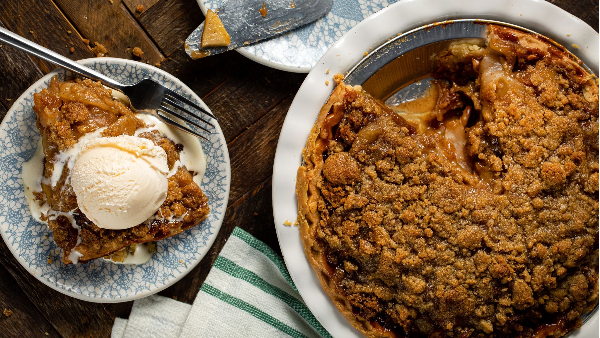 Apple Streusel Pie