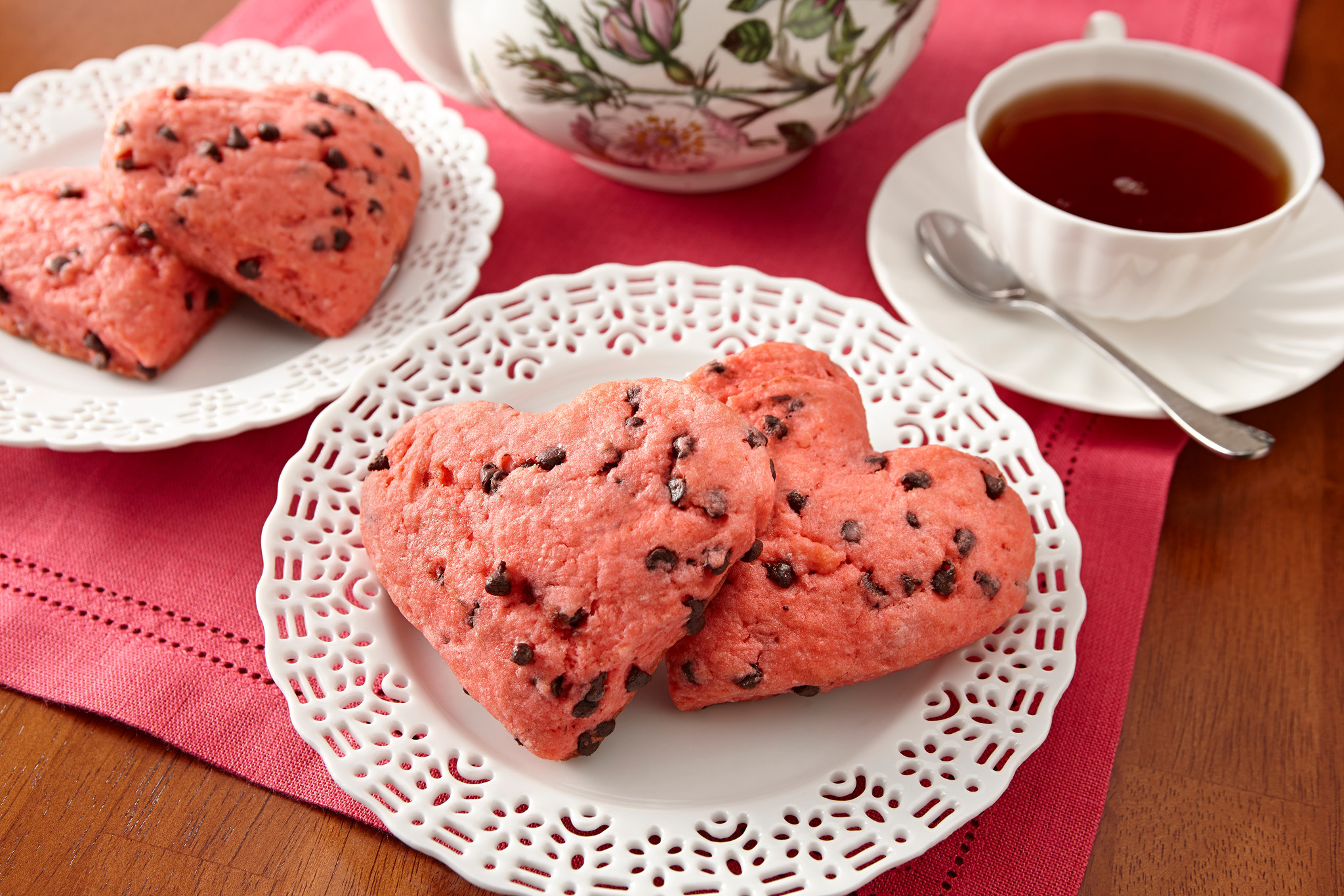 Valentine's Heart Shaped Scones