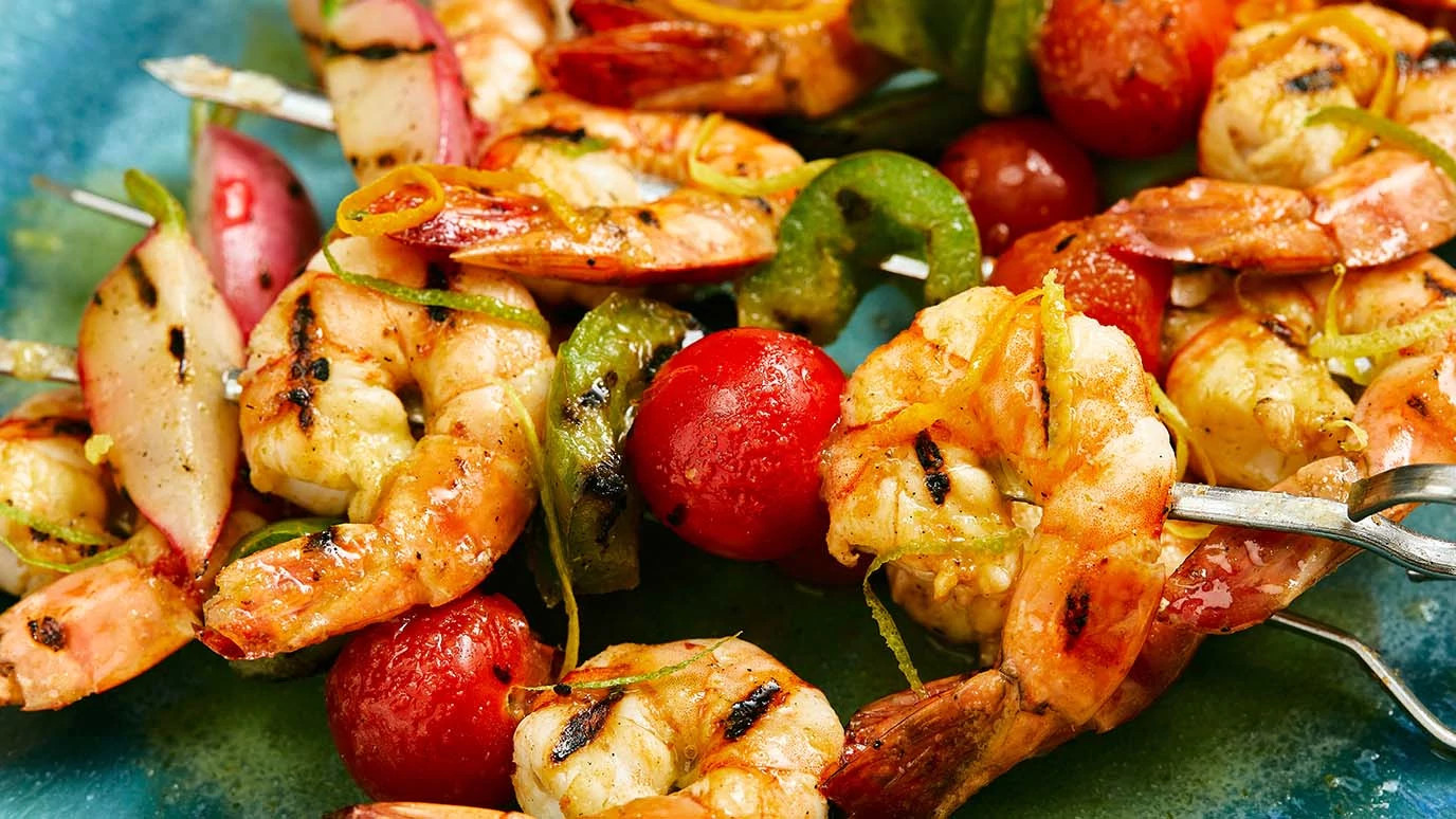 Citrus Glazed Shrimp Skewers