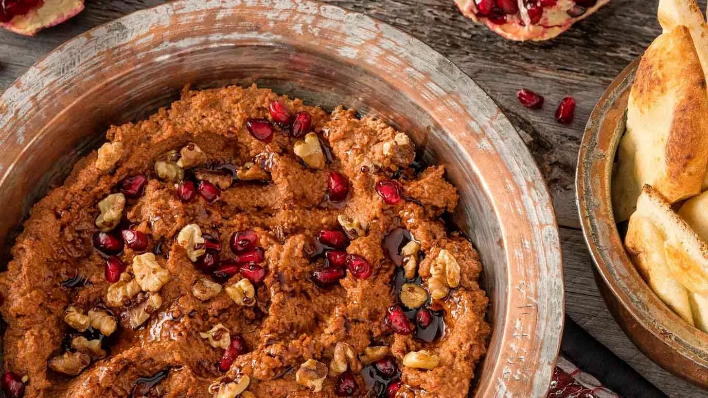 Toasted Walnut Dip with Pomegranate Molasses