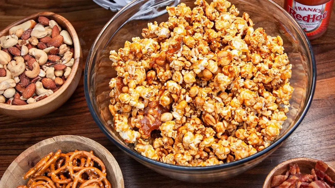 Kicked Up Caramel Popcorn