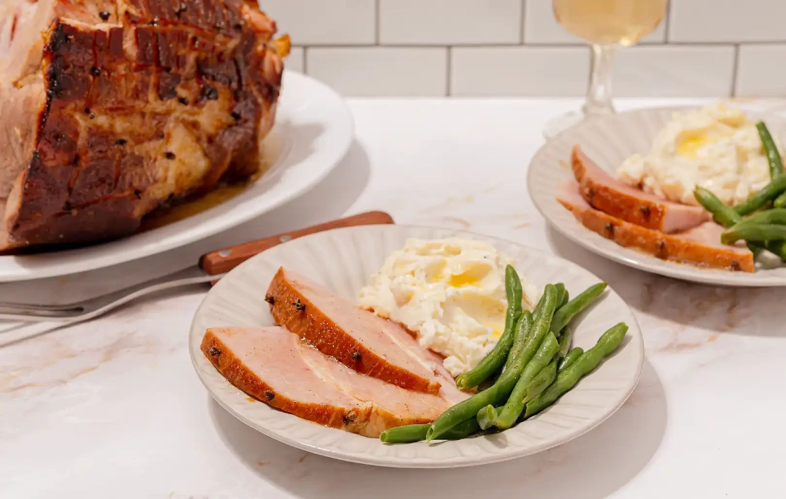 Golden Clove Glazed Ham