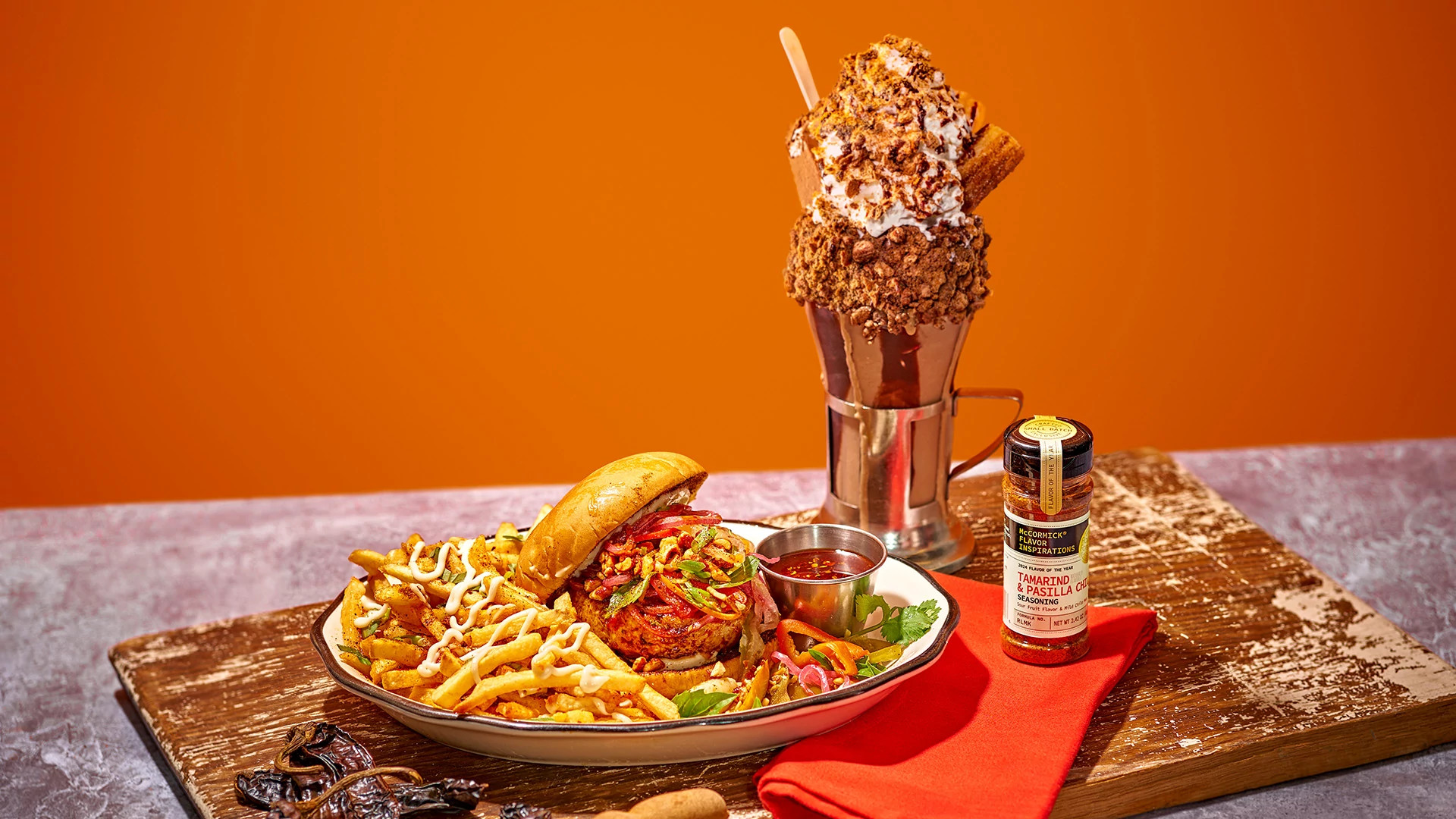 Tamarind Chile Jam Chicken Burger