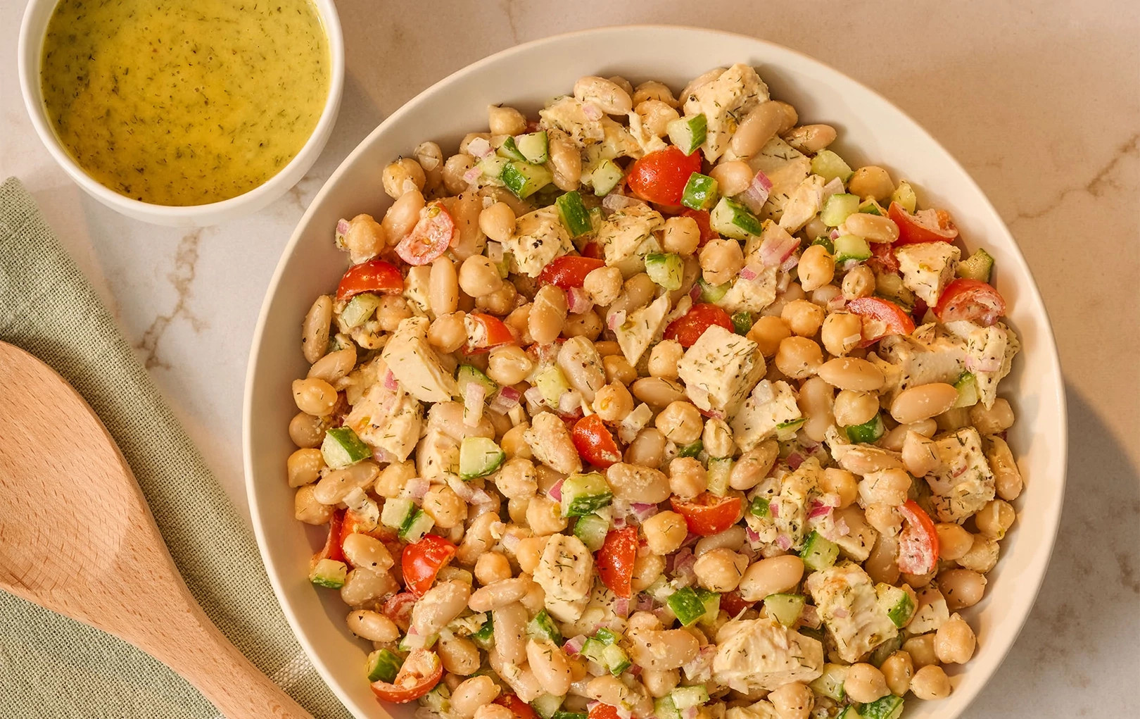 Lemon Chicken Bean Salad