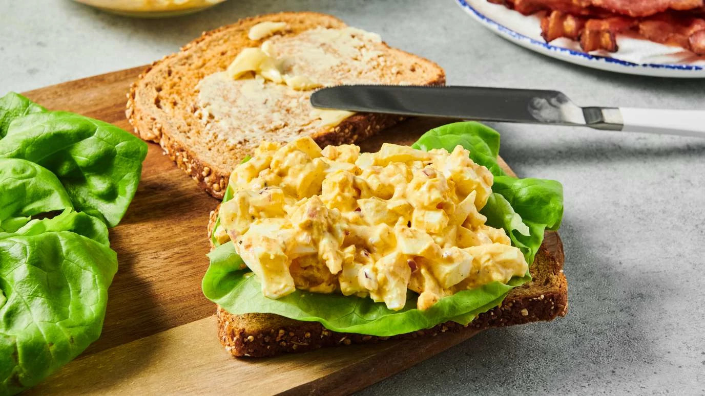 Dill Pickle Egg Salad Sandwich