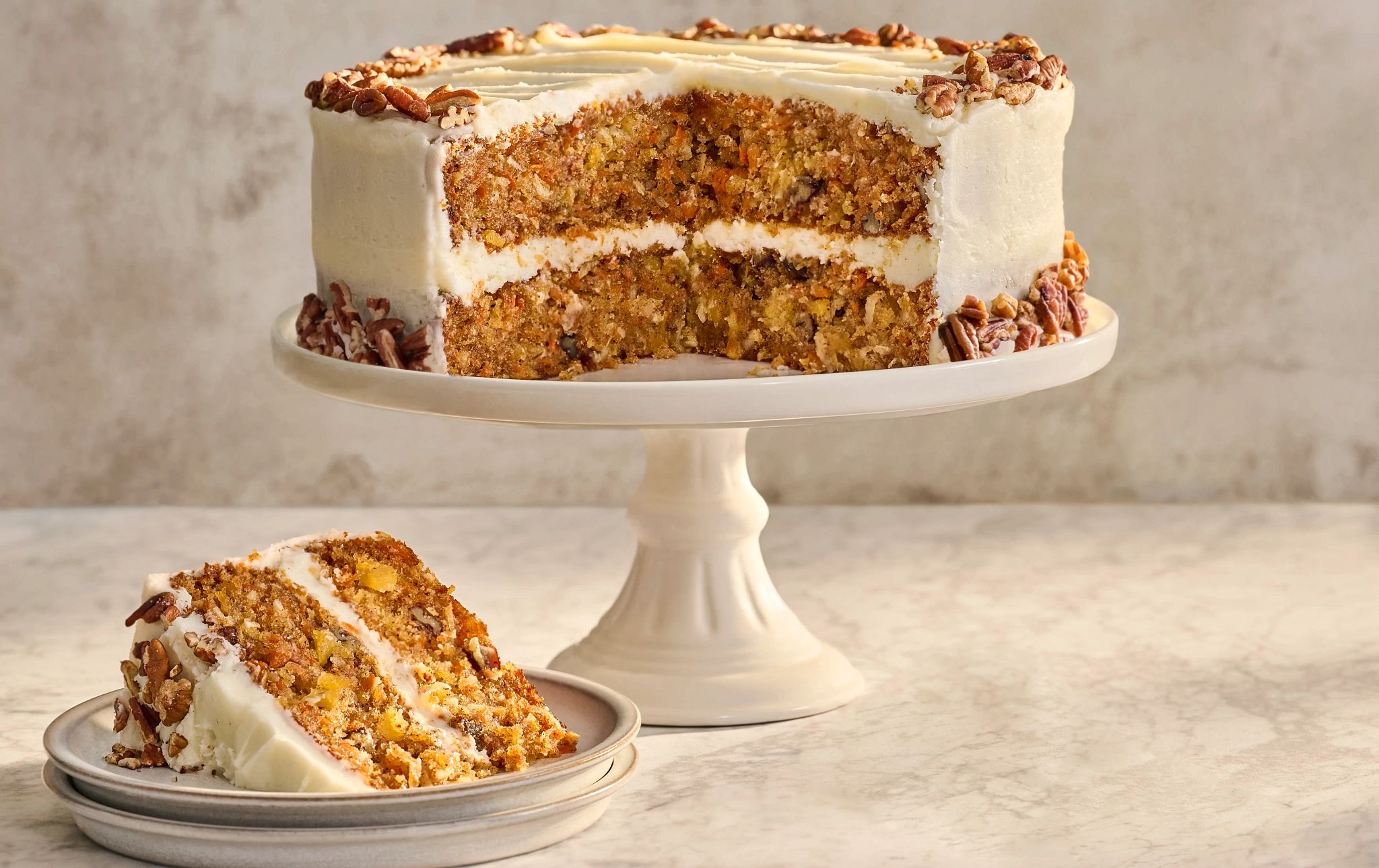 Carrot Cake with Pineapple and Lemon Cream Cheese Frosting
