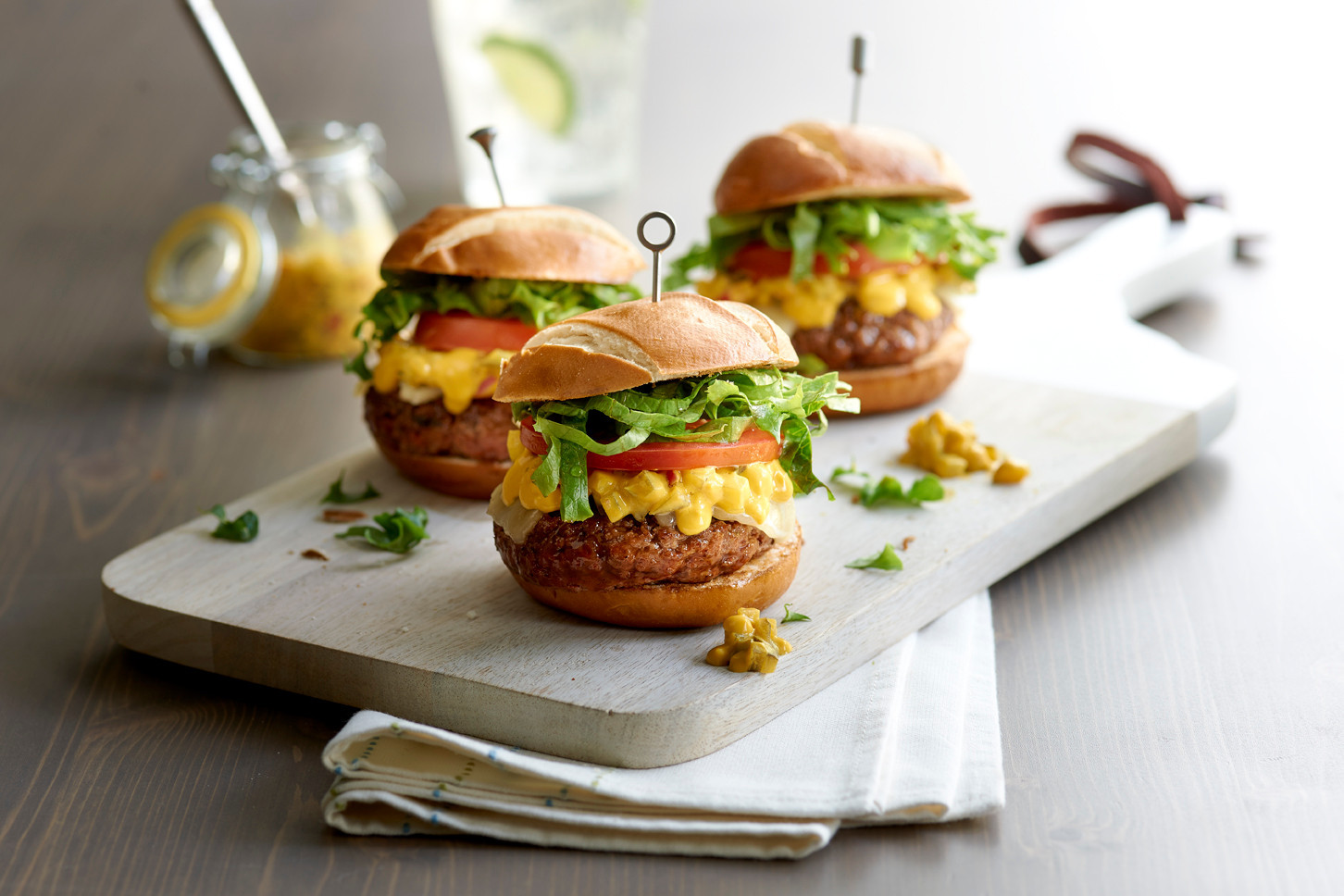 All-American Cheeseburger Pretzel Sliders