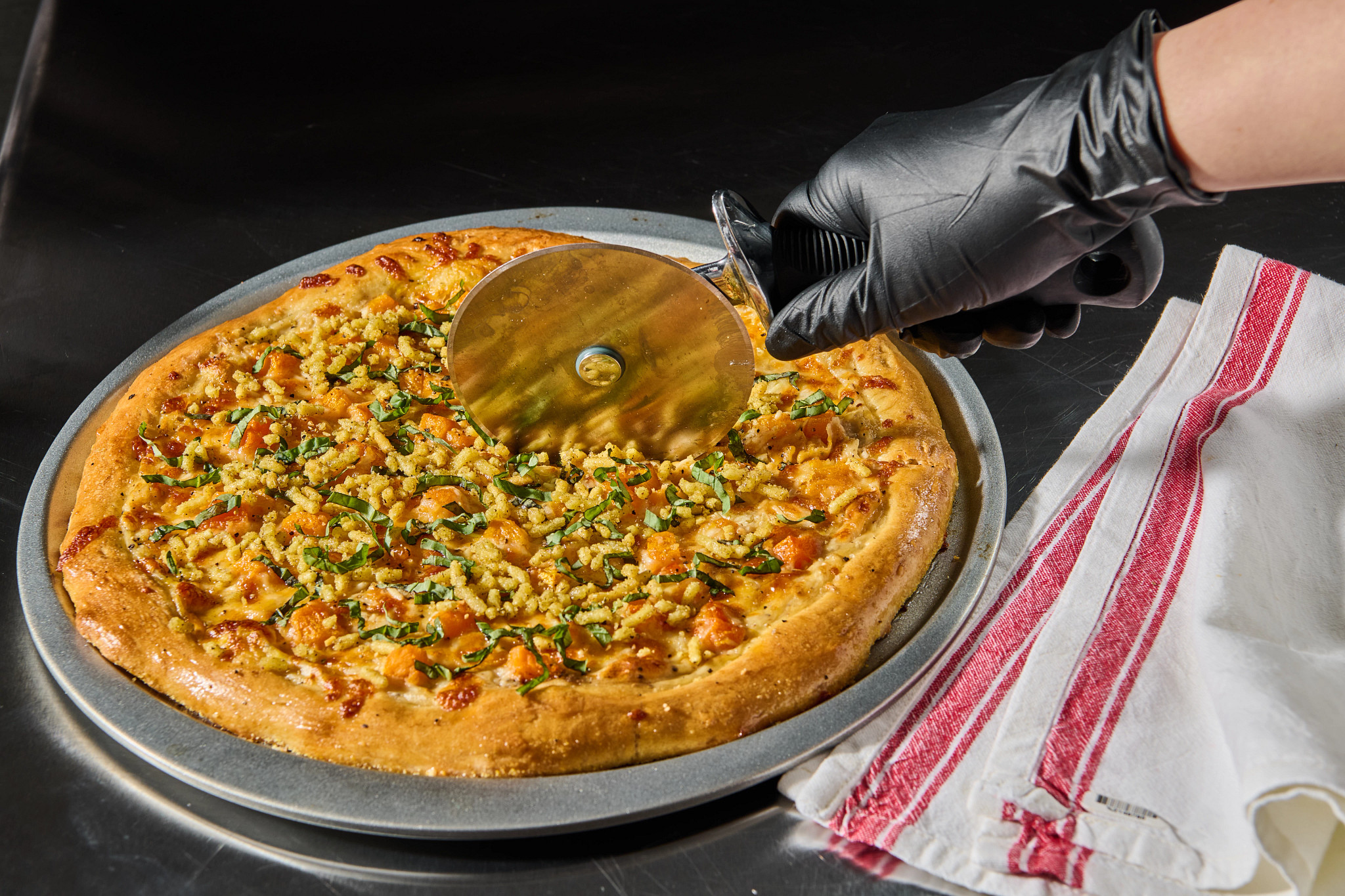 Pumpkin Cacio e Pepe Pizza