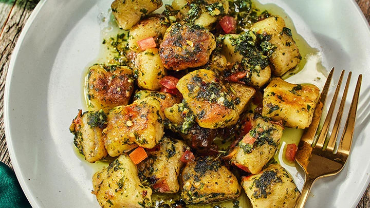 Parisienne Gnocchi with Pistou Sauce