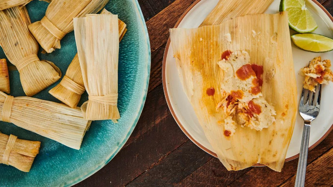 Cholula Chicken Tamales