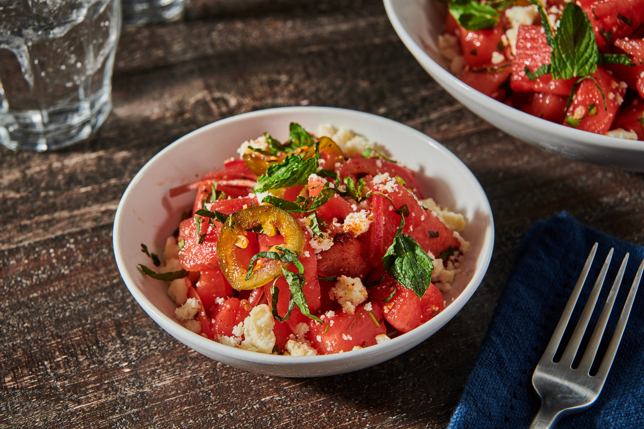 Watermelon and Jalapeno Salad