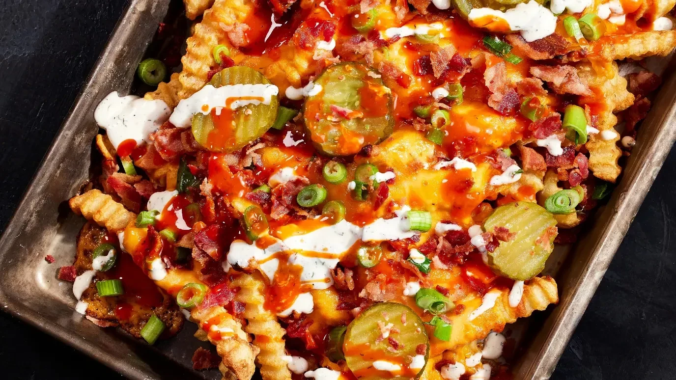 Spicy Loaded Pickle Fries