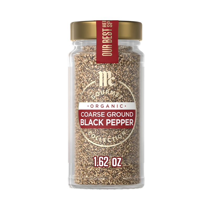 PIMIENTA NEGRA DE MOLIDO GRUESO ORGÁNICA MCCORMICK GOURMET®