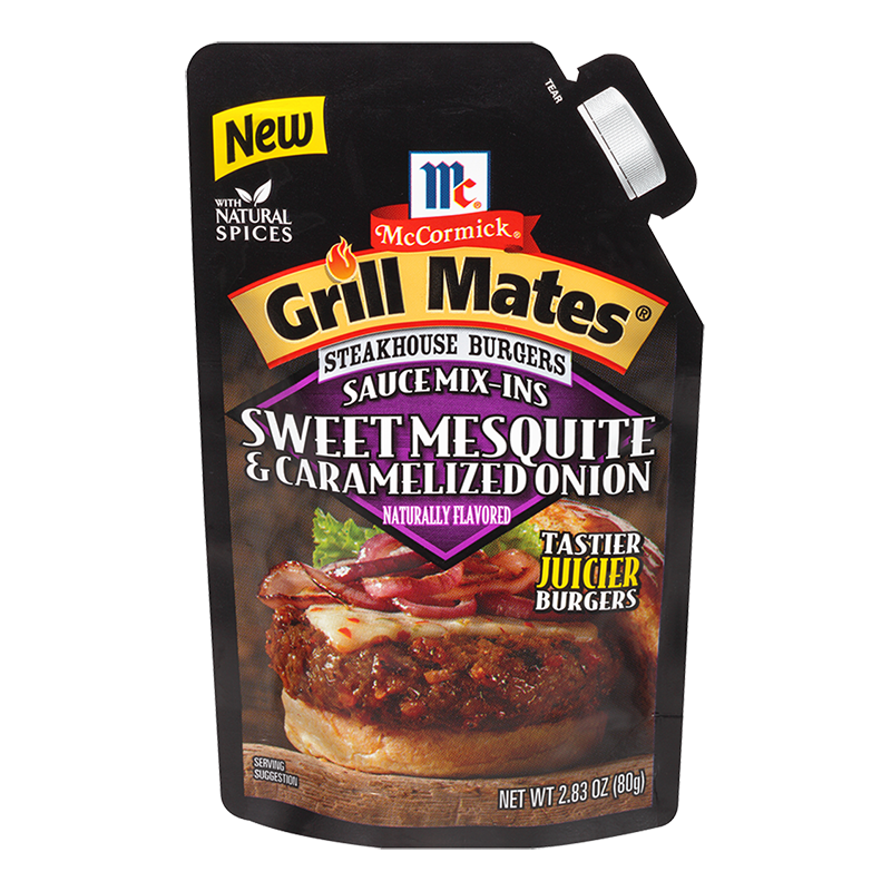 grill mates sweet mesquite and caramelized onion steakhouse burgers sauce miins