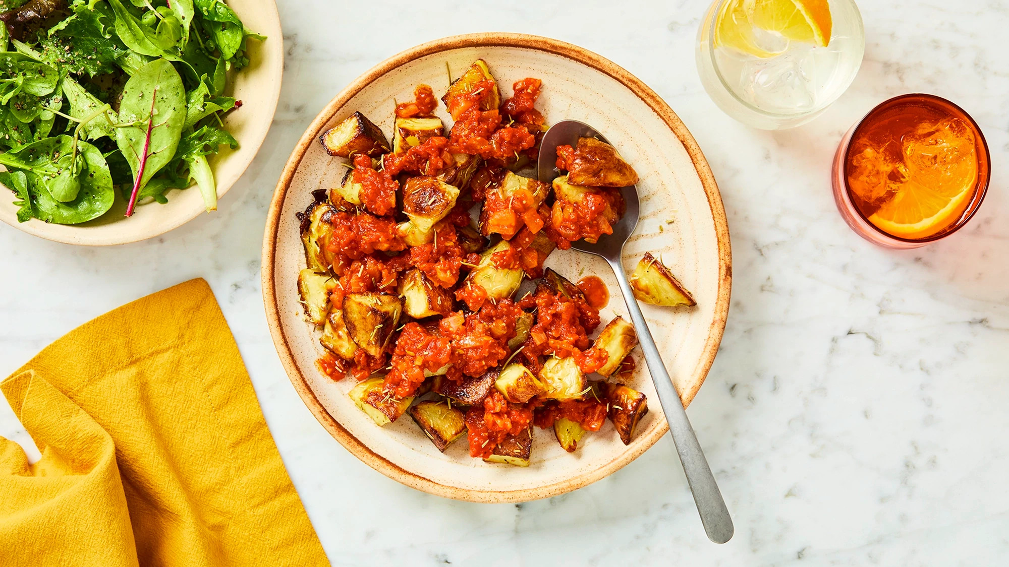 Rustic Spanish Patatas Bravas