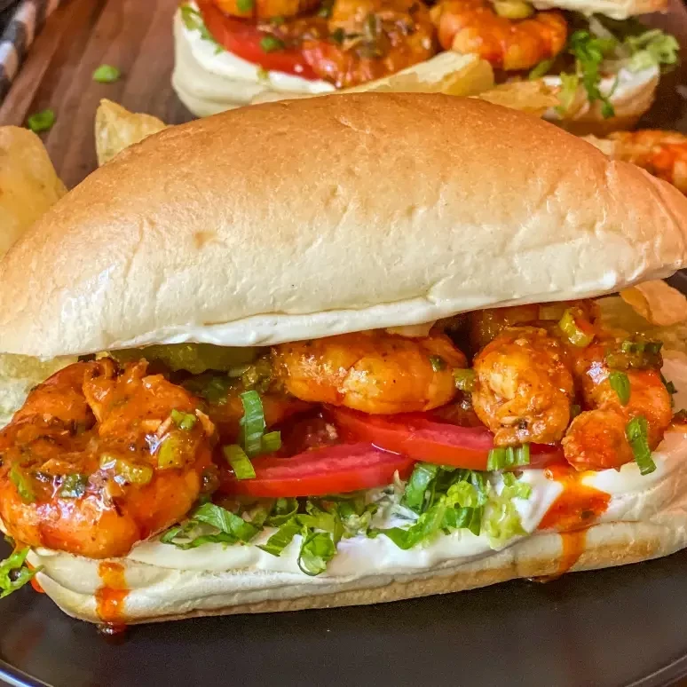 Franks RedHot BBQ Shrimp Po Boy Franks RedHot BBQ Shrimp Po Boy