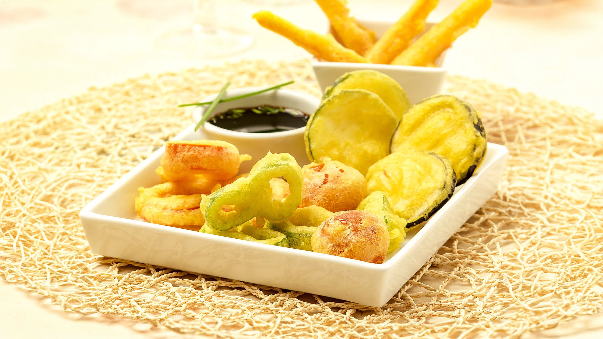 Tempura di verdure allo zafferano