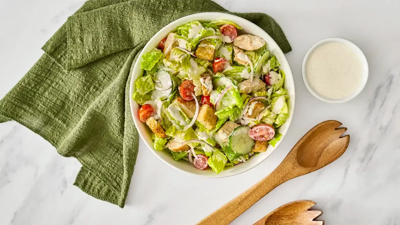 Chicken Salad with Creamy Pepper Parmesan Dressing