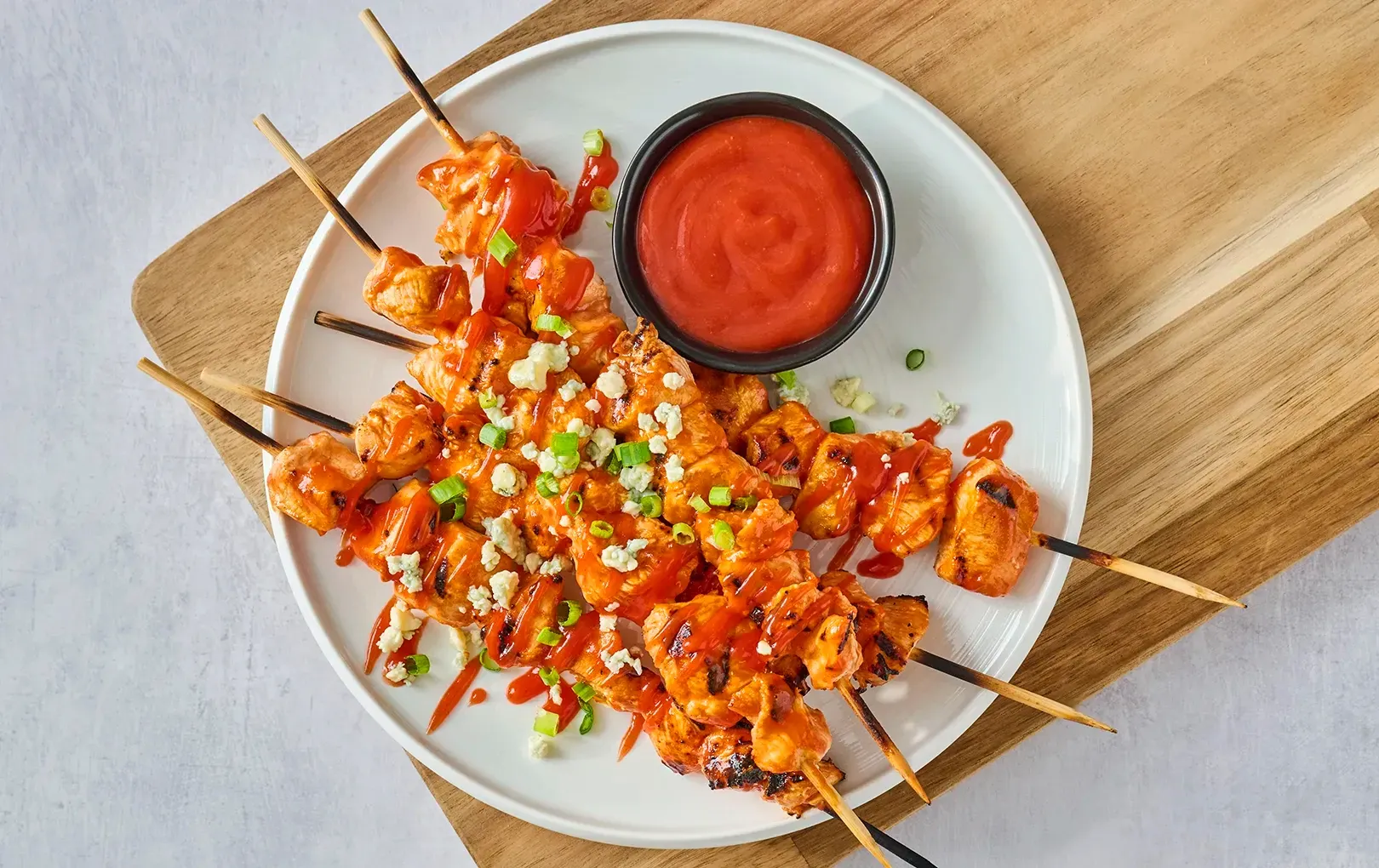 Buffalo Chicken Skewers