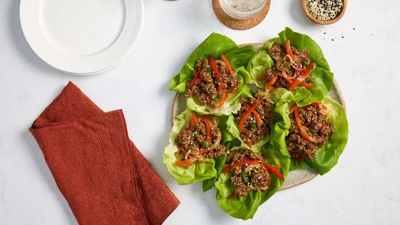 Easy Beef Lettuce Wraps
