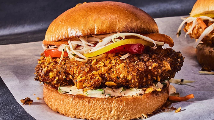 Crispy Mala Chicken Sandwich