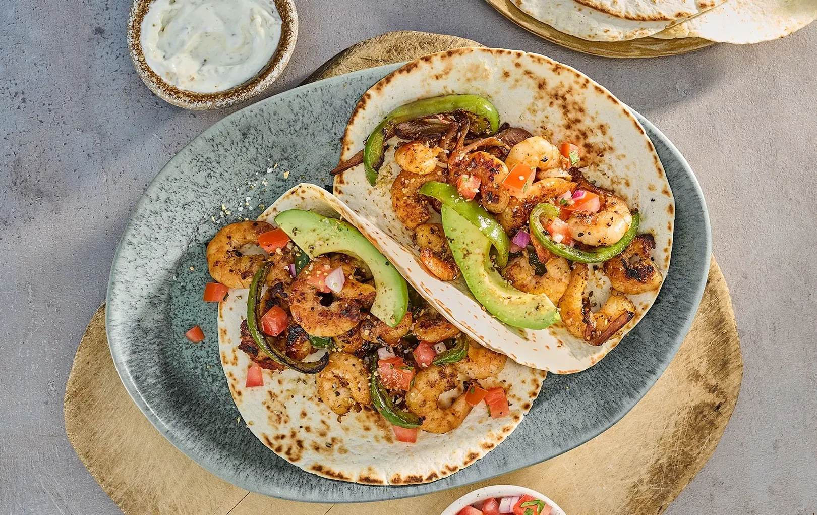 Jalapeño Lime Shrimp Fajitas