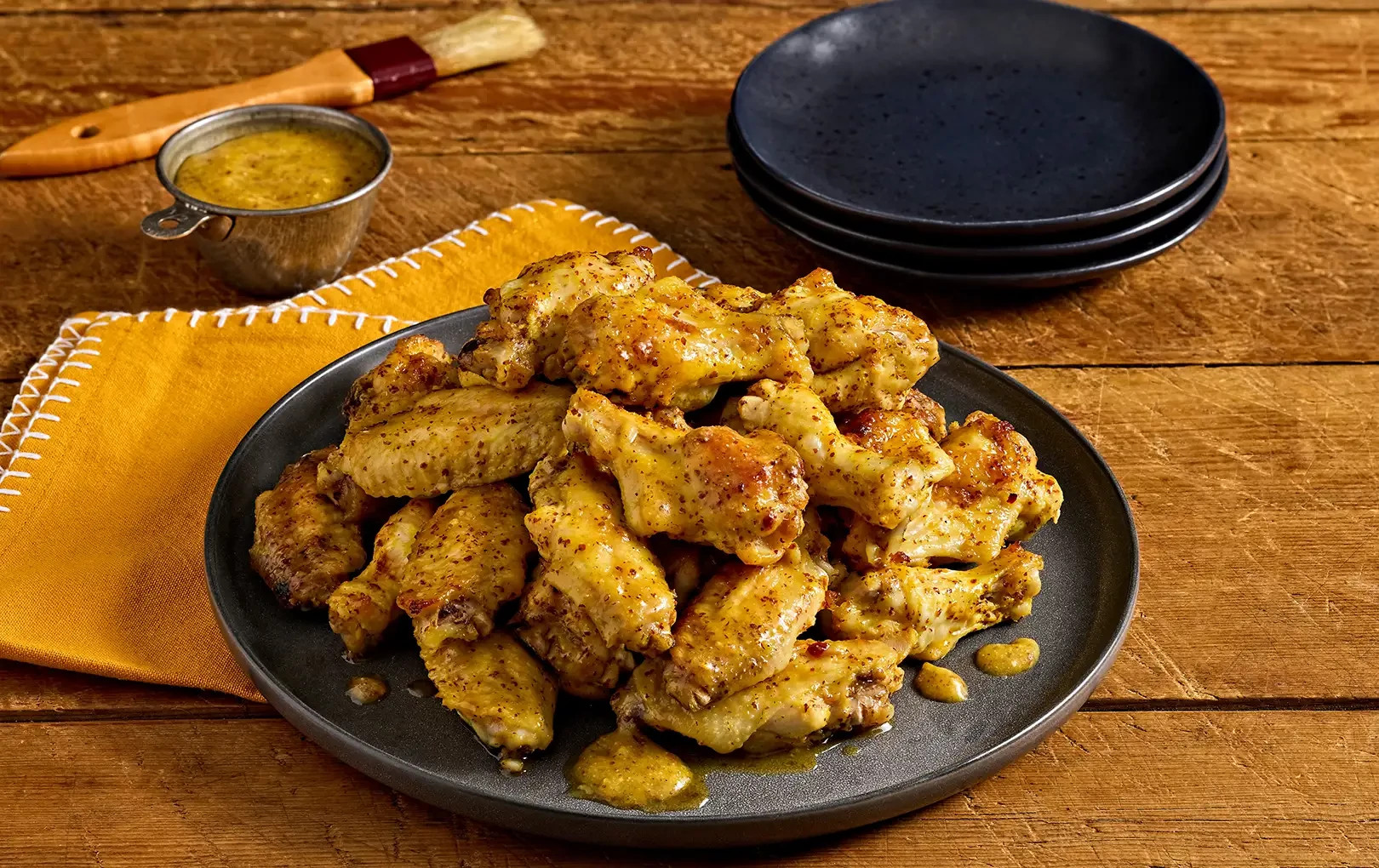 Sweet Mustard Smoked Chicken Wings