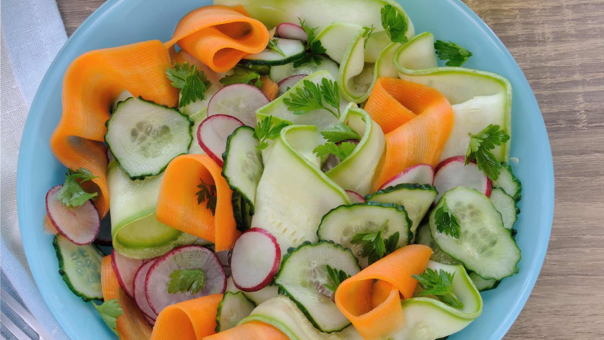RECETTE salade de carottes et courgettes aux saveurs marocaines