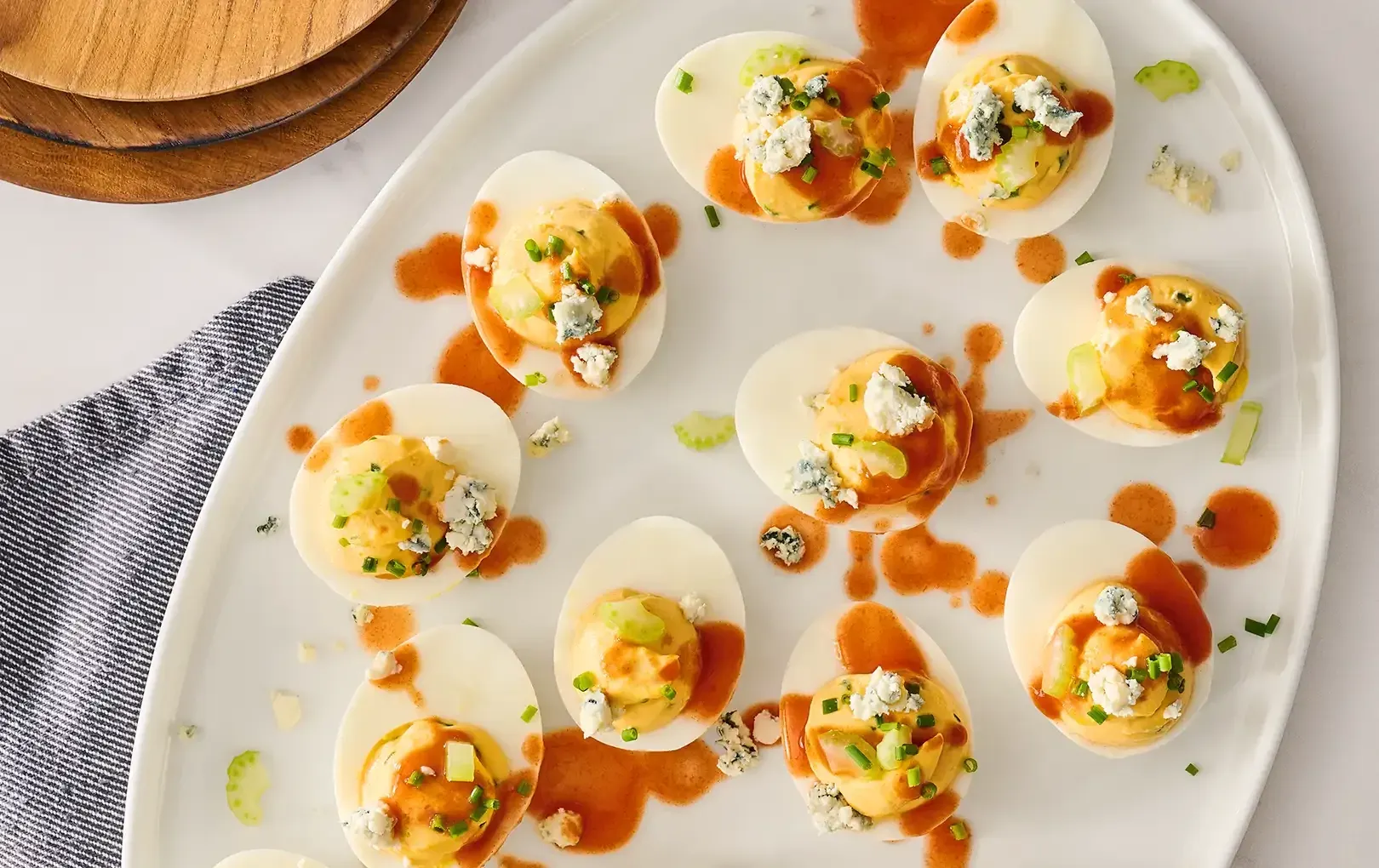 Buffalo Deviled Eggs