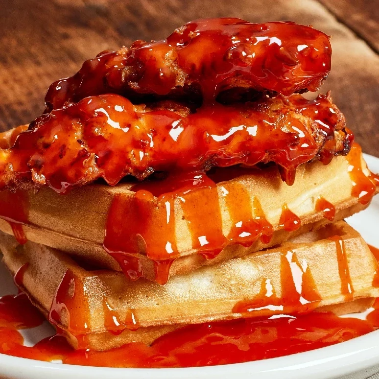 Frank's RedHot Hot Honey Chicken and Waffles Frank's RedHot Hot Honey Chicken and Waffles