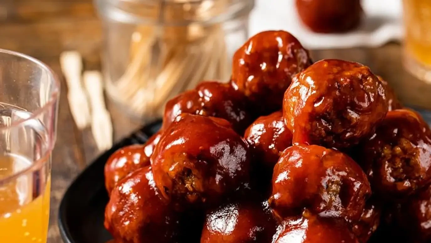 Slow Cooker Hot Honey Meatballs