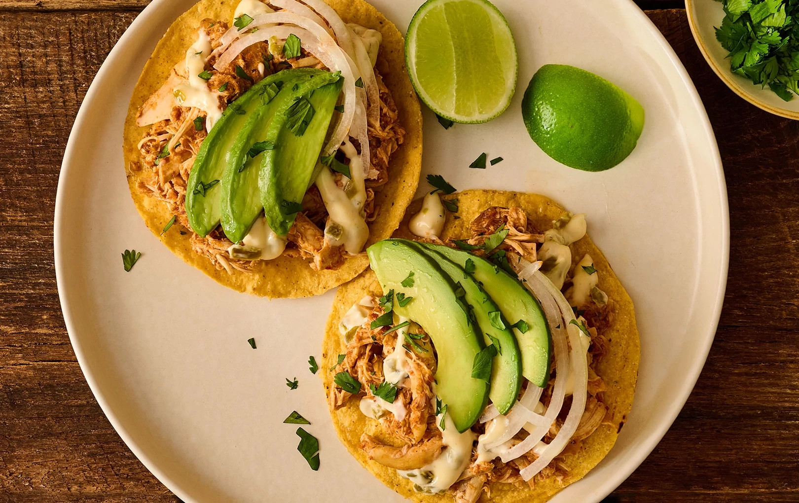 Tinga de Pollo Tostadas