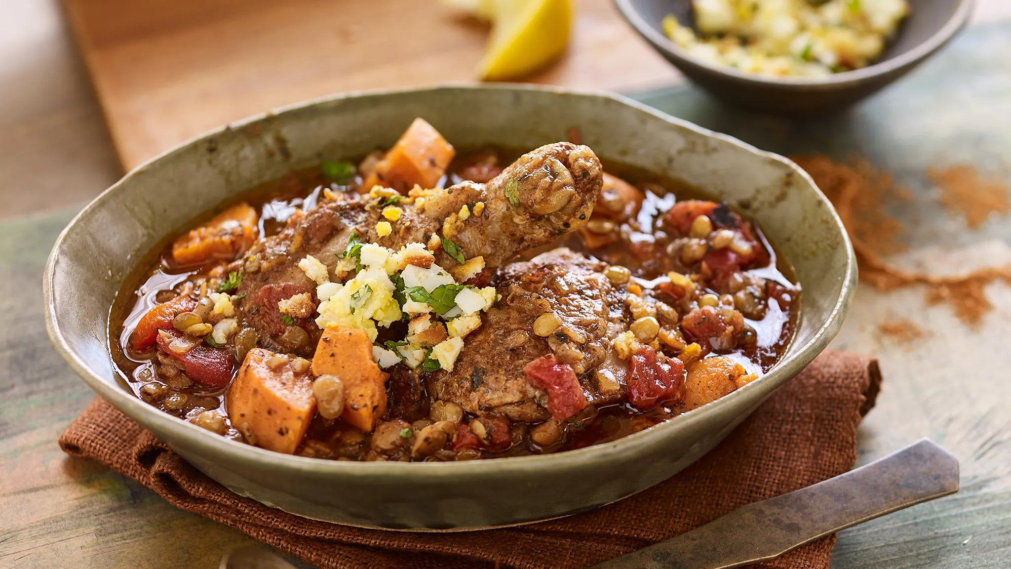 East African Chicken & Lentil Stew