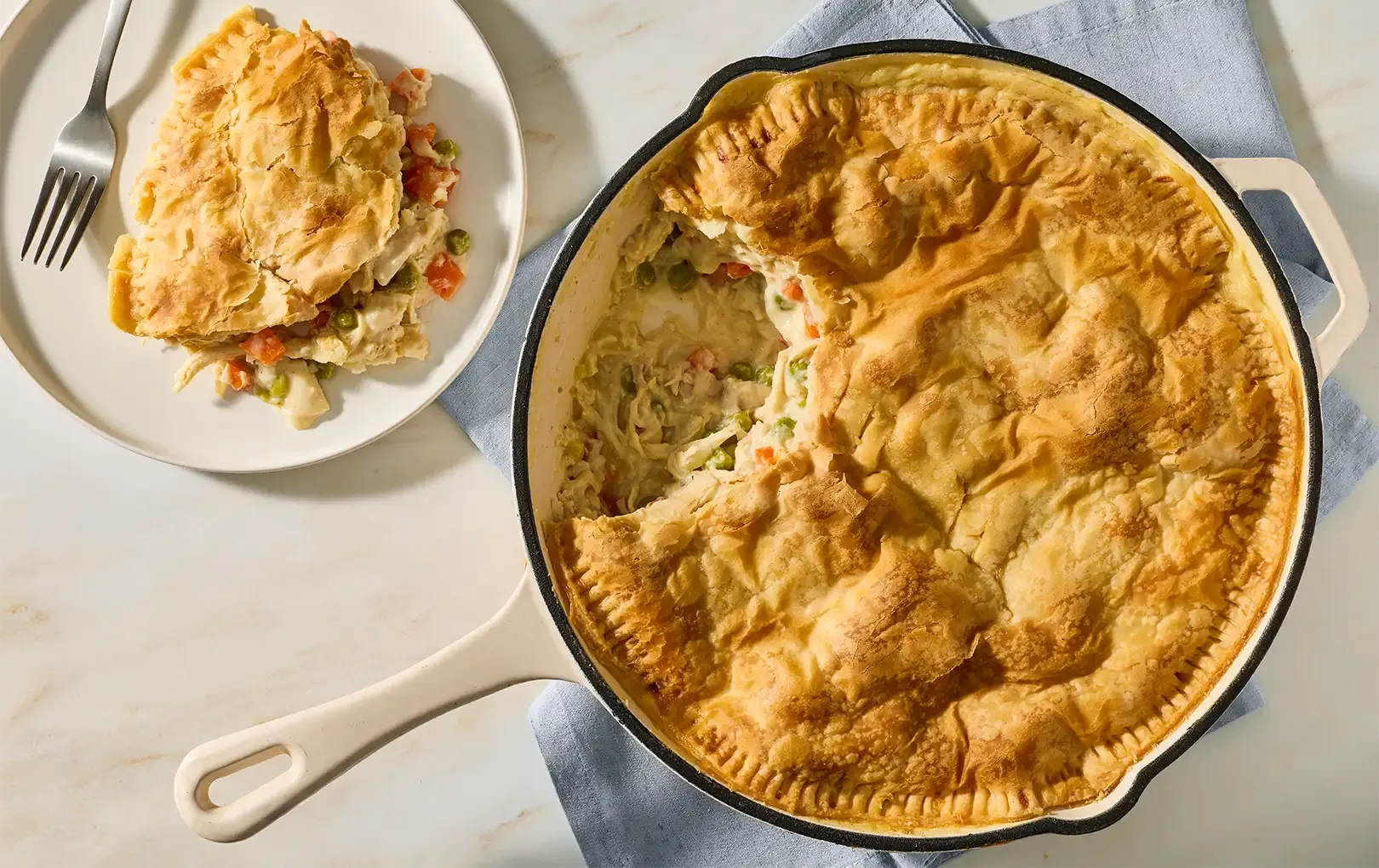 Skillet Chicken Pot Pie Recipe