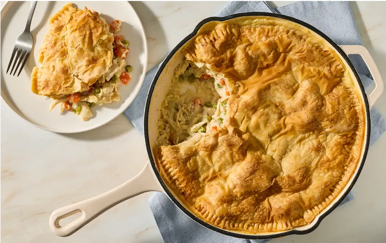 Skillet Chicken Pot Pie Recipe