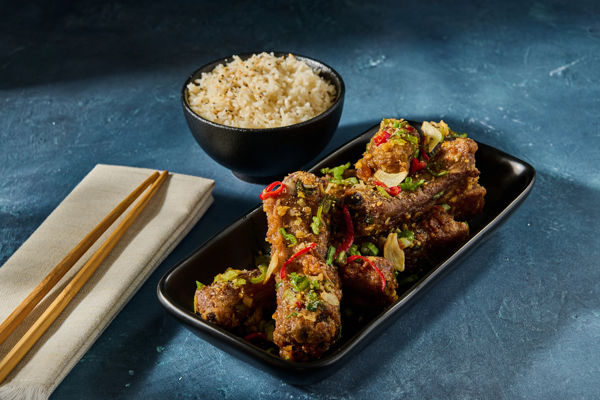 Crispy Garlic and Pepper Pork Ribs