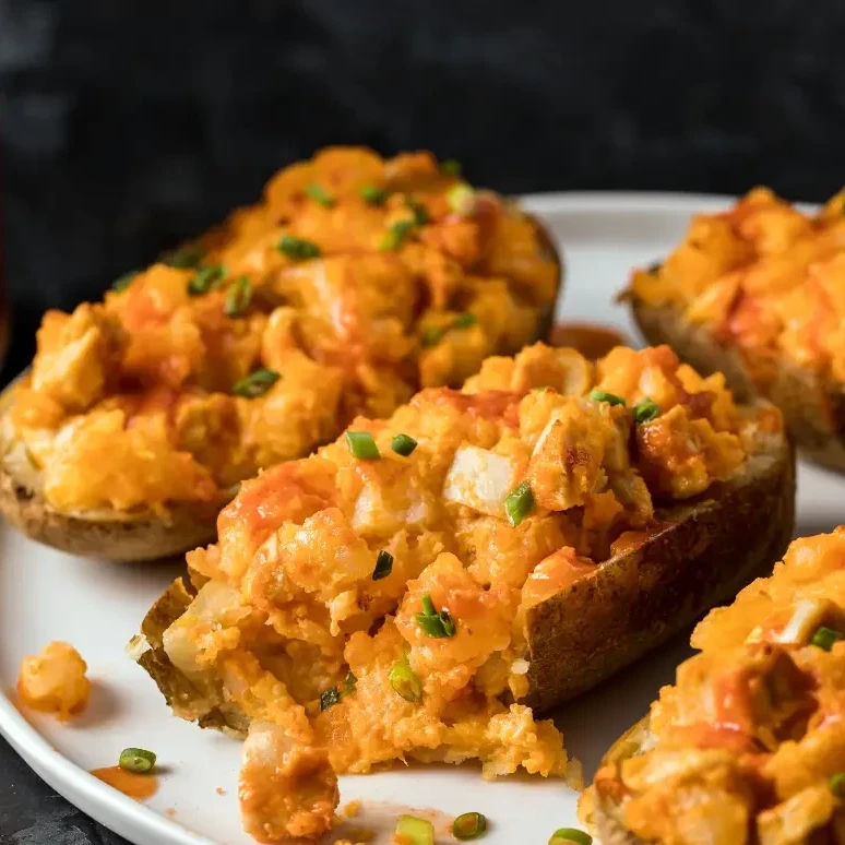 Franks RedHot Buffalo Chicken Stuffed Potato Skins Franks RedHot Buffalo Chicken Stuffed Potato Skins