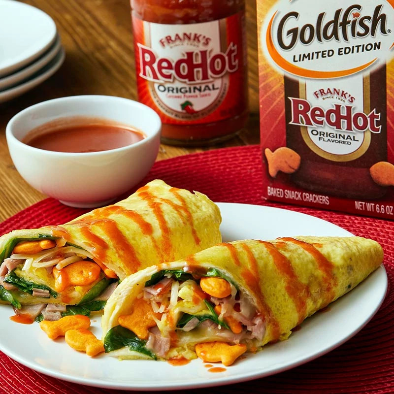 Franks RedHot Goldfish Breakfast Crunch Wrap