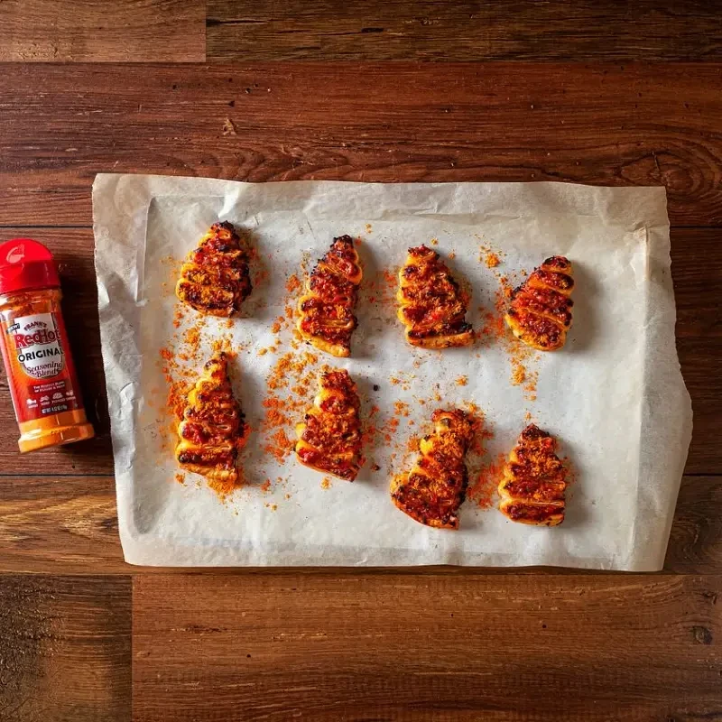 Franks RedHot Festive Pizza Trees