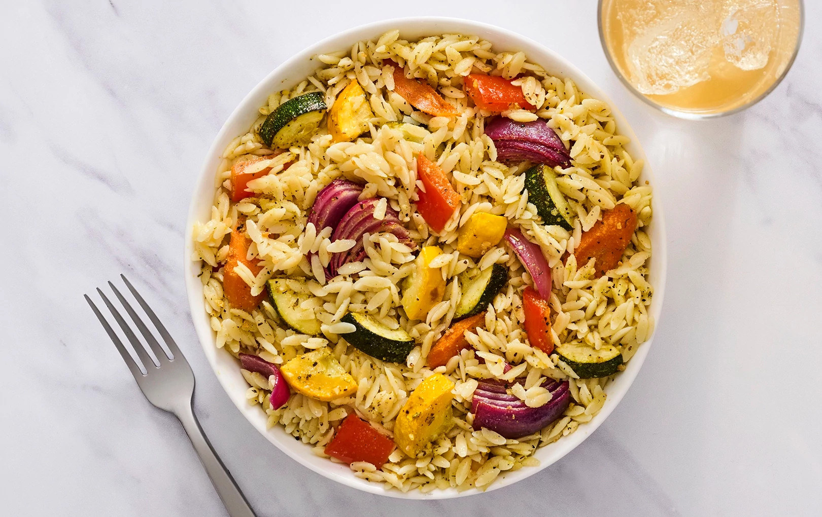 Perfect Roasted Vegetable Orzo Salad