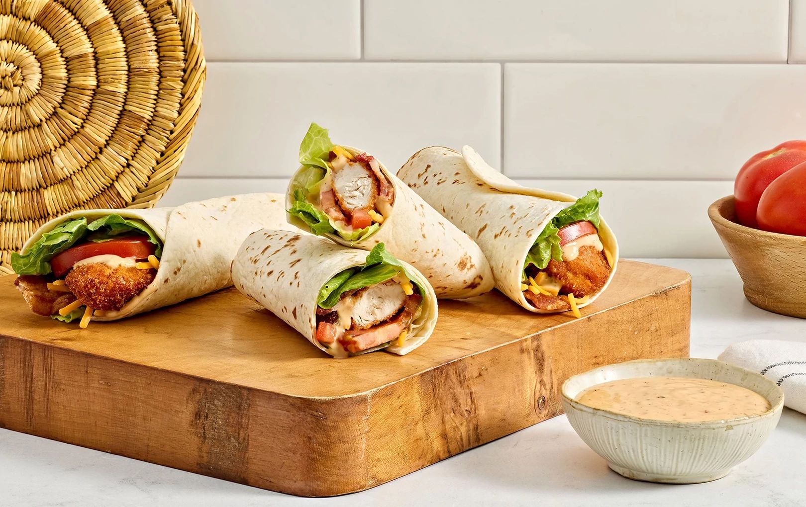 Ghost Ranch Chicken Wraps