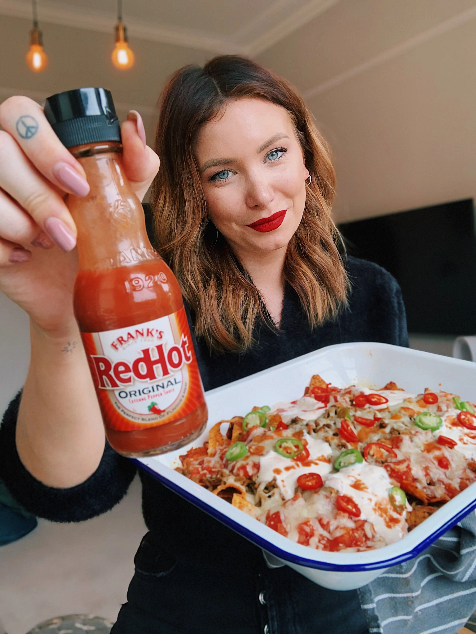 BryMorganna's FRANK'S SPICY + SAUCY BEEF NACHOS