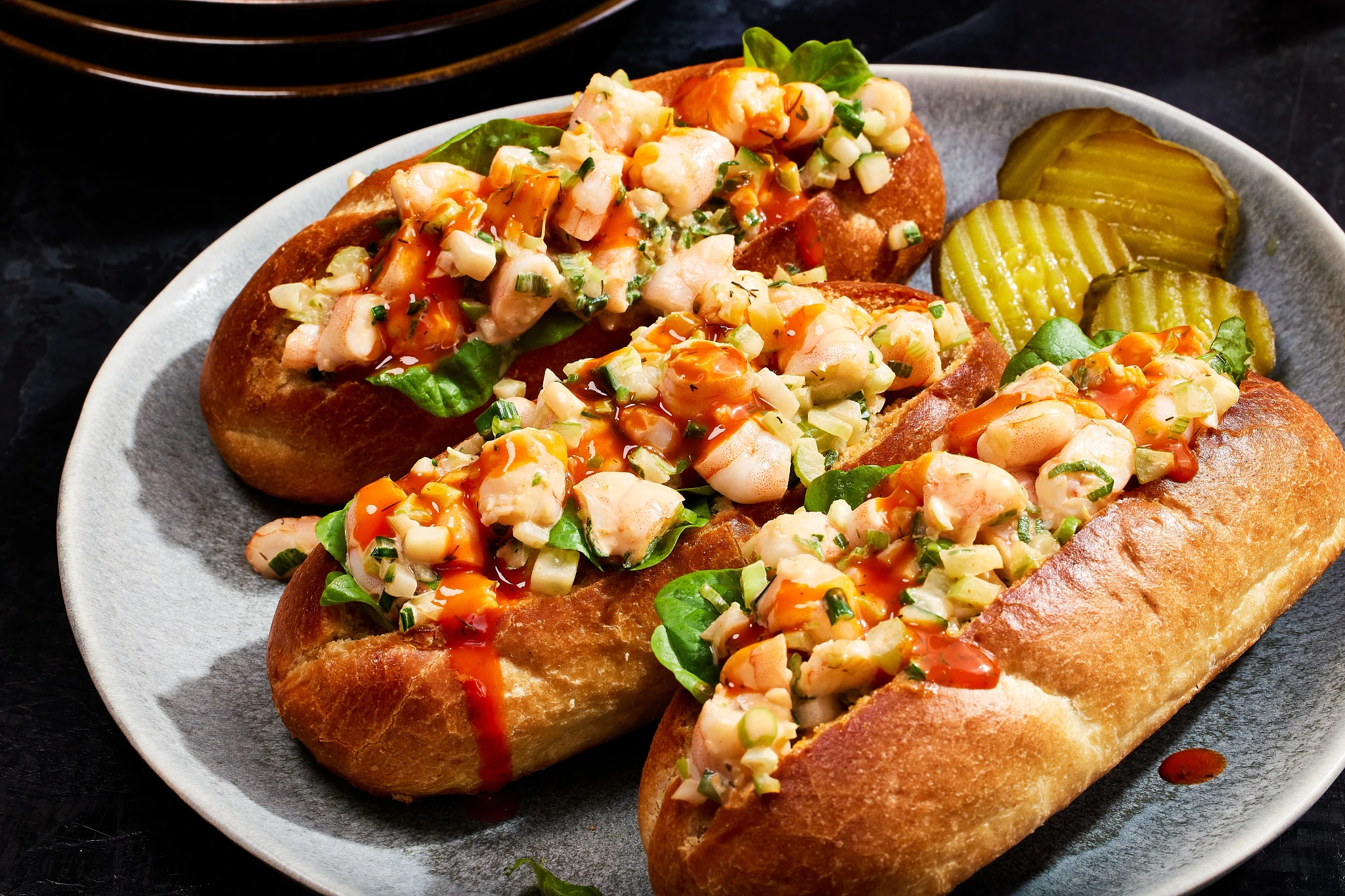 Dill Pickle Shrimp Rolls