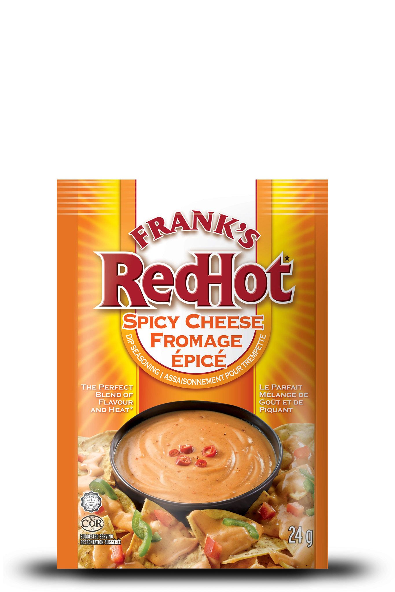 Franks redhot spicy cheese fromage Franks redhot spicy cheese fromage