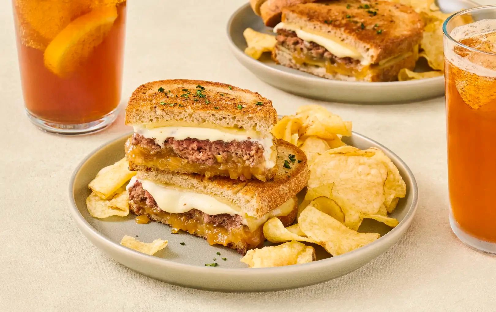 Caramelized Onion Patty Melt